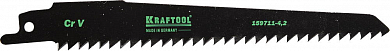 Полотно KRAFTOOL "INDUSTRIE QUALITAT", S644D, для эл/ножовки, Cr-V, по дереву, шаг 4,2мм, 130мм от компании ПРОМАГ