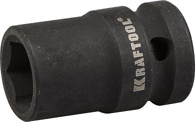 Торцовая головка KRAFTOOL "INDUSTRIE QUALITAT" ударная (1/2"), FLANK, Cr-Mo, фосфатированная, 13 мм KRAFTOOL 27940-13 