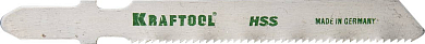 Полотна KRAFTOOL, T118A, для эл/лобзика, HSS, по металлу (1,5-2мм), EU-хвост., шаг 1,2мм, 55мм, 2шт от компании ПРОМАГ