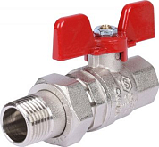 Кран шаровой со сгоном 1/2' ВН ручка бабочка (EPDM) (SVB-1007-000015) STOUT SVB-1007-000015 