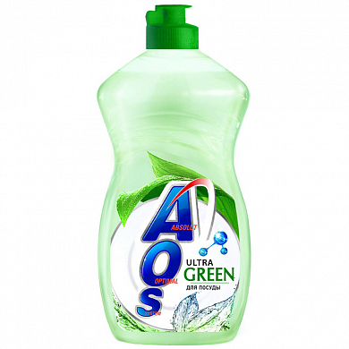 AOS средство для мытья посуды Ultra Green 450мл