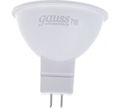 Лампа светодиодная LED 7 Вт 550 Лм 4100К белая GU5.3 MR16 Elementary Gauss
