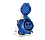 Розетка кабельная 32А 2Р+Е IP44 на поверхность 220В EKF ps-123-32-220 