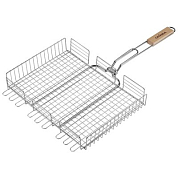 Решетка-гриль GRINDA "BARBECUE", объемная, нержавеющая сталь, 340х260мм GRINDA 424732 