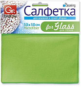 GRIFON салфетка из микрофибры для стекла 30 * 30 см 1 шт GRIFON 4607699000111 