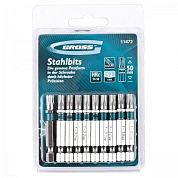 Набор бит Torx30 х 50, сталь S2, 10 шт. Gross GROSS 11472 