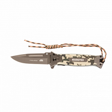 Нож туристический, складной, 220/90 мм, система Liner-Lock, с накладкой G10 на руке, стеклобой Барс от компании ПРОМАГ