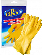 DR. CLEAN Хозяйственные резиновые перчатки жёлтые Размер M DR. CLEAN 4607145645057 