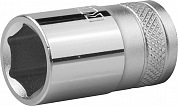 Торцовая головка KRAFTOOL "INDUSTRIE QUALITAT", Cr-V, FLANK, хромосатинированная, 1/2", 15 мм KRAFTOOL 27805-15 