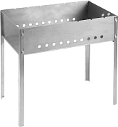 Мангал GRINDA "BARBECUE", нержавеющая сталь, толщина 1,5мм, 500х300х500мм GRINDA 427784 