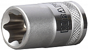 Торцовая головка KRAFTOOL "INDUSTRIE QUALITAT", Cr-V, внешний TORX, хромосатинированная, 1/2", Е 18 KRAFTOOL 27810-18 