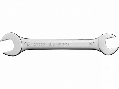 Ключ KRAFTOOL "EXPERT" гаечный рожковый, Cr-V сталь, хромированный, 22х24мм от компании ПРОМАГ