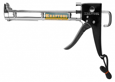 Пистолет для герметика KRAFTOOL "C-Kraft" 06671, полукорпусной, хромированный, 320мл от компании ПРОМАГ
