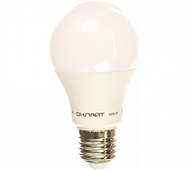 Лампа светодиодная LED 15вт Е27 дневной (61151 OLL-A60) ОНЛАЙТ 61151 OLL-A60 