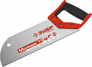 Ножовка для фанеры (пила) ЗУБР 325 мм, 11 TPI, прямой мелкий зуб, для запила внутри заготовки, импул от компании ПРОМАГ