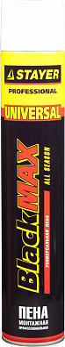 Монтажная пена STAYER BlackMAX  всесезонная 750мл адаптерная STAYER 41133 