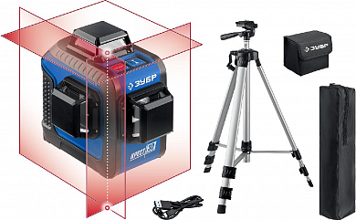 Нивелир лазерный ЗУБР КРЕСТ 3D №2, 3х360°, 20м/70м, точн. +/-0,3 мм/м, штатив	 заказать на isnab.ru