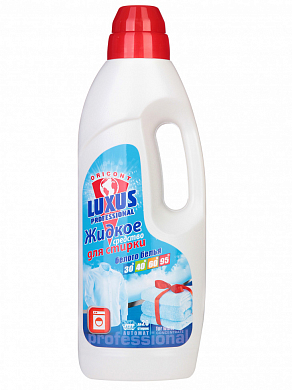 LUXUS PROFESSIONAL Средство жидкое для стирки белого белья 1000мл Россия Luxus 4607055251706 