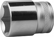 Торцовая головка KRAFTOOL "INDUSTRIE QUALITAT", Cr-V, FLANK, хромосатинированная, 1/2", 27 мм KRAFTOOL 27805-27_z01 