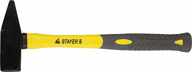 Молоток STAYER "PROFI" слесарный кованый с двухкомпонентной фиберглассовой ручкой, 1,0кг от компании ПРОМАГ
