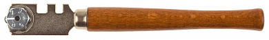 Стеклорез STAYER "PROFI" роликовый, 6 режущих элементов, с деревянной ручкой от компании ПРОМАГ